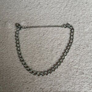 Retired James Avery Light Single Curb Charm Bracelet